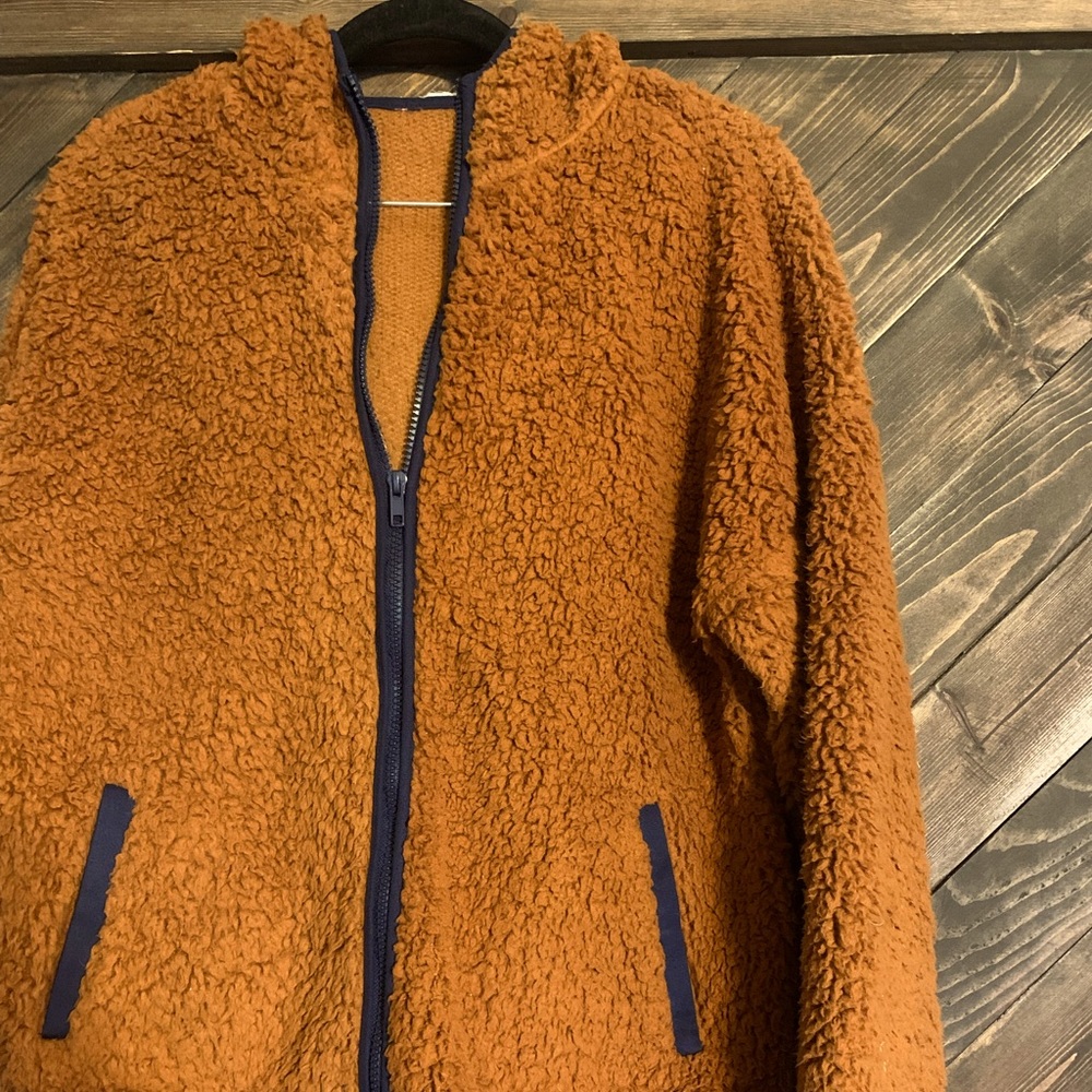 Mine teddy zip-up hoodie